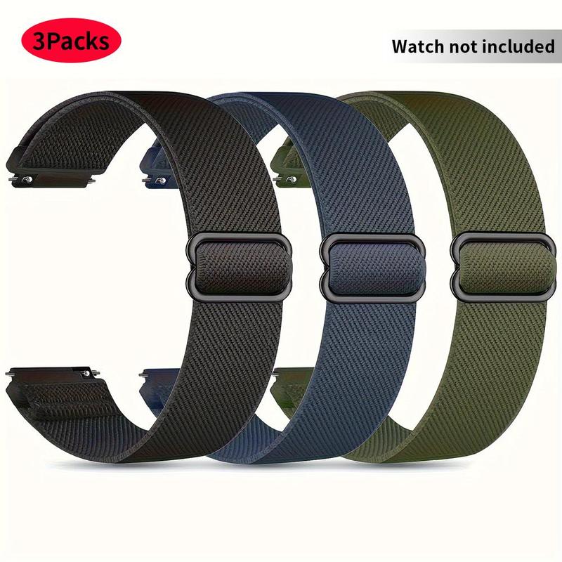 Minimalist Silicone Smart Watch Band, Solid Color Watch Band for Women & Men, Fashion Wearable Accessories Compatible with 18MM 20MM 22MM Huawei Samsung Xiaomi Smartwatches Series, Smartwatch Accessories