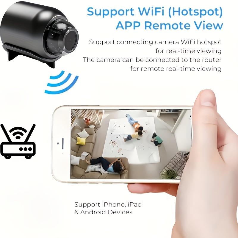 HD WiFi Mini Security Camera - Indoor Outdoor Remote Viewing, Wireless Home Monitor with USB Power mini camera cctv