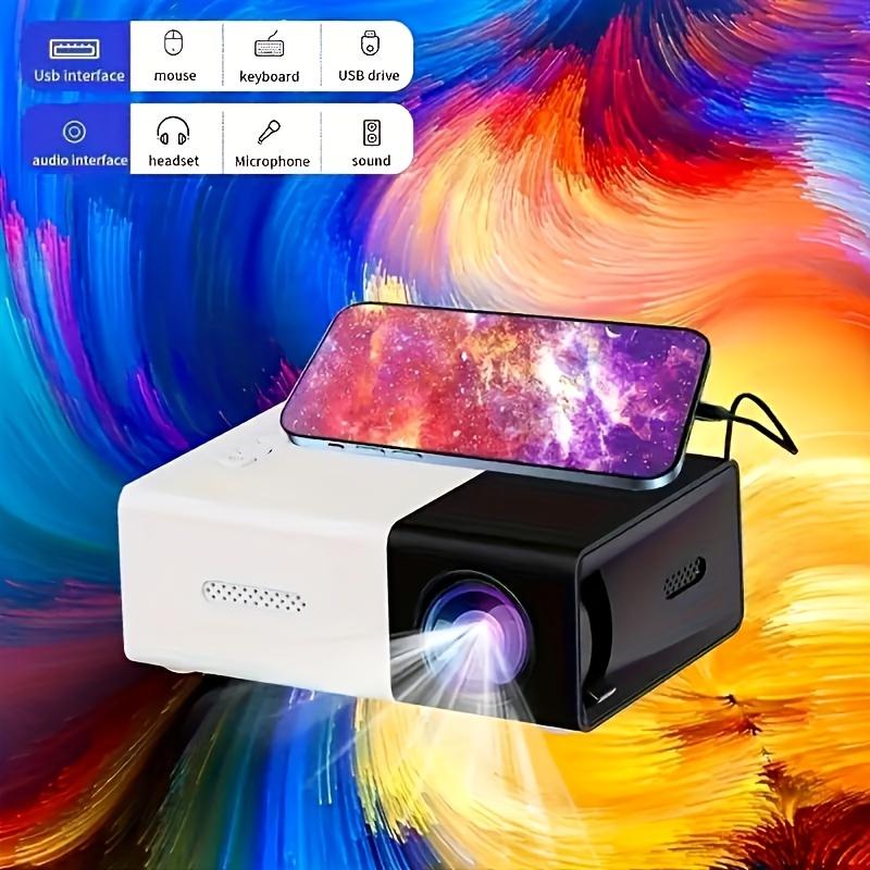 Mini Projector- Portable 3D-Ready, Professional High-definition Mini Projector Suitable For Home CinemasAnd Outdoor Camping, Compatible HDTV, USB SD AndHolder, Christmas, Halloween, Thanksgiving Gifts-Cornbuy