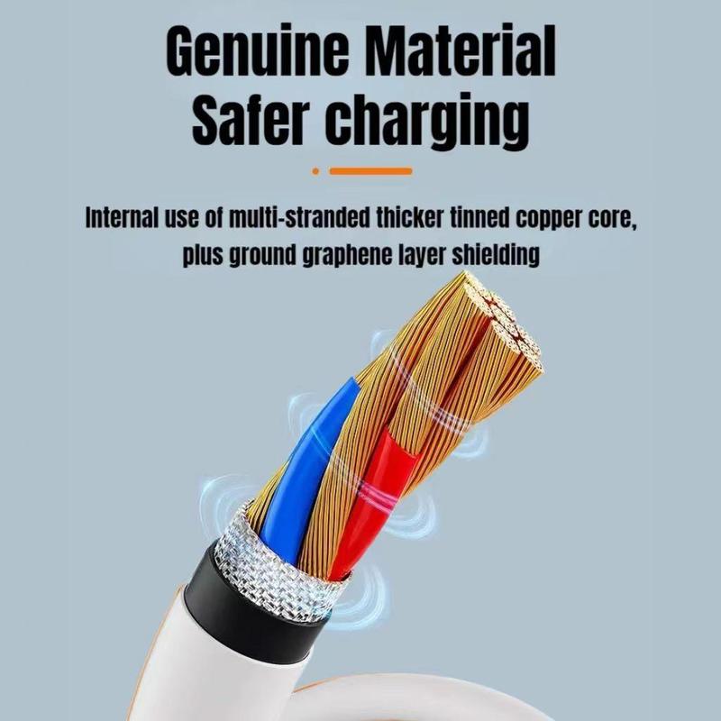 4-in-1 100W USB Type C Cable, PD 100W Fast Charging Data Cable, Mobile Phone Accessories for iPhone 11 12 13 14 15 Pro Max Samsung S24