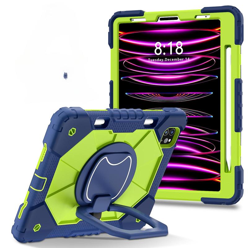 Shockproof Tablet Case with Kickstand, Full Body Rugged Tablet Protective Cover, Tablet Protector Compatible with iPad Air Pro, Tablet Accessories