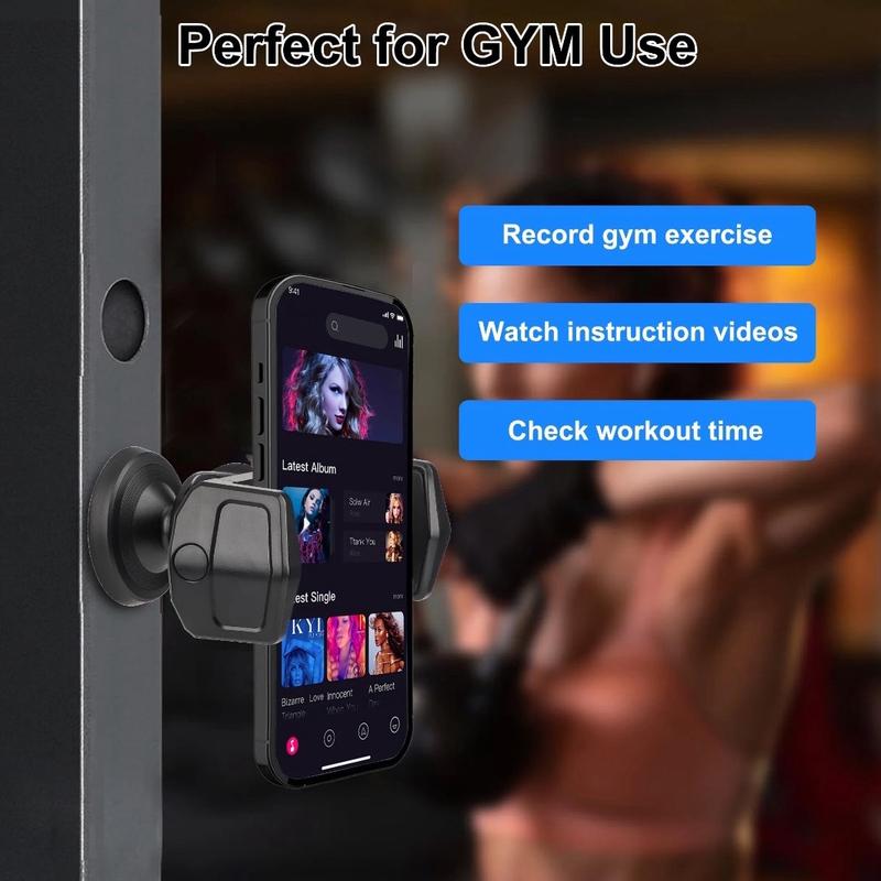 Gym Magnetic Phone Holder, 360 adjustable, Compatible with 4.7-6.5 for iPhones and Android phones gym phoneholder