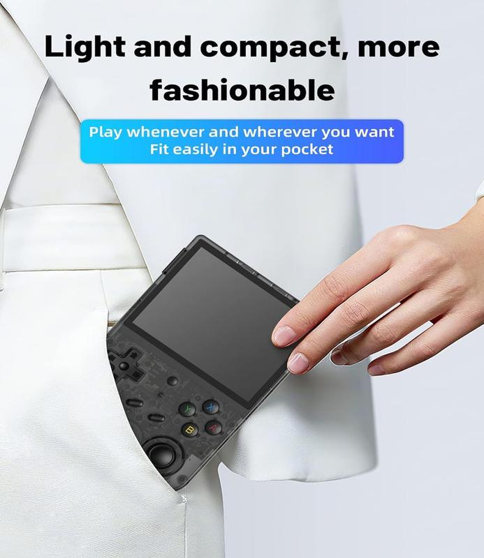 Black Friday Surprise Price, R36S Portable Retro Game Console, Game Room Gadget, 3.5 Inch iPS Screen Retro Game Console, Rechargeable Handheld Gaming Device with 16000+ Games and 20+ Emulators game stick