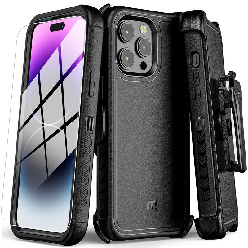 MYBAT PRO Maverick Series  Protective Case with Belt Clip Holster,  Drop-proof, Shockproof, with 360° Rotating Kickstand, Heavy Duty Protection