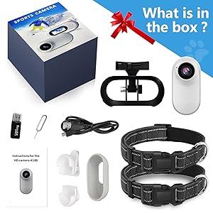 HD 1080 Mini Cat Camera with Video Record,Sport Cam,Small Action Cameras,Body Camera for Pet Supplies Stuff,Outdoor Inoor Birthday Gift No WiFi halo  No GPS catpool dogcollar