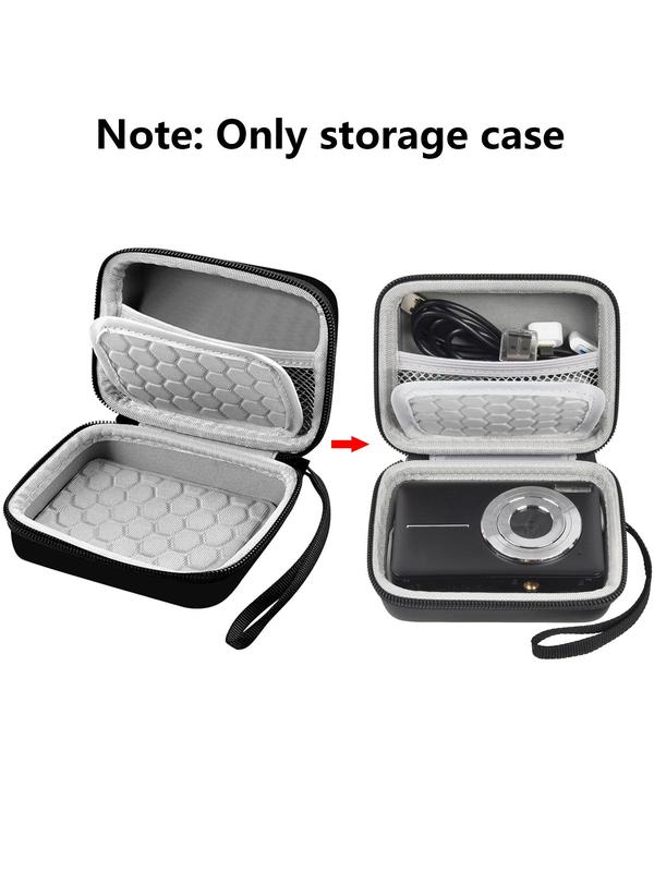 Carrying & Protective Case for Digital Camera, Minimalist Plain Color Camera Case for Travel, Portable Travel Organizer