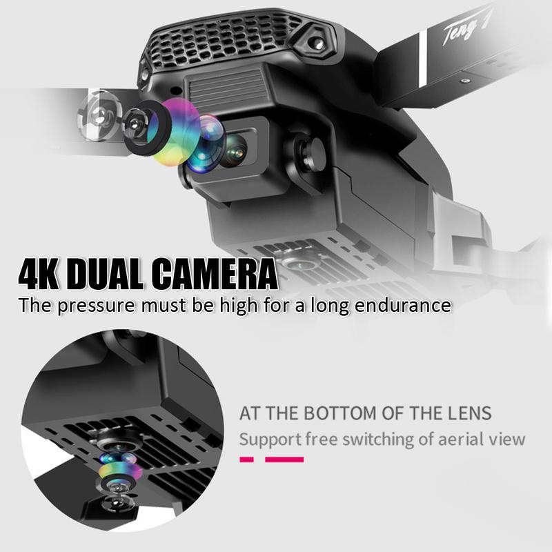 Brushless Motor Obstacle avoidance Foldable e88 Drone with 4K FPV Camera for Beginners Adults 2 4 Batteries Auto Hover Follow Me 40+ min Flight Time