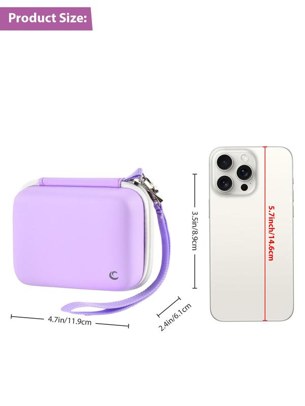 Carrying & Protective Case for Digital Camera, Minimalist Plain Color Camera Case for Travel, Portable Travel Organizer