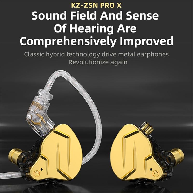 In-ear Design Monitor Wired Earphone, Wired Gaming Earbuds, Hifi Headphones with Hybrid Dual Driver, High Fidelity Earphone with Detachable Cable