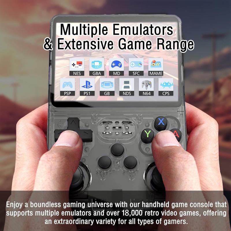 Black Friday Surprise Price, R36S Portable Retro Game Console, Game Room Gadget, 3.5 Inch iPS Screen Retro Game Console, Rechargeable Handheld Gaming Device with 16000+ Games and 20+ Emulators game stick