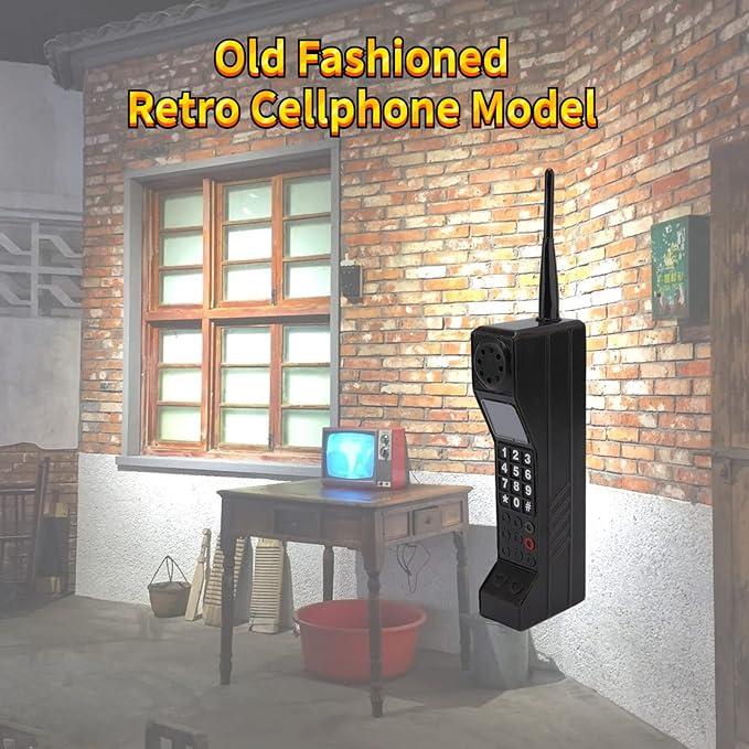 Retro Brick Cell Phone Ornament Vintage Cellular Phone Model Simulation Photographic Props Stylized Ornaments,80s 90s Vintage Brick Mobile Phone Model