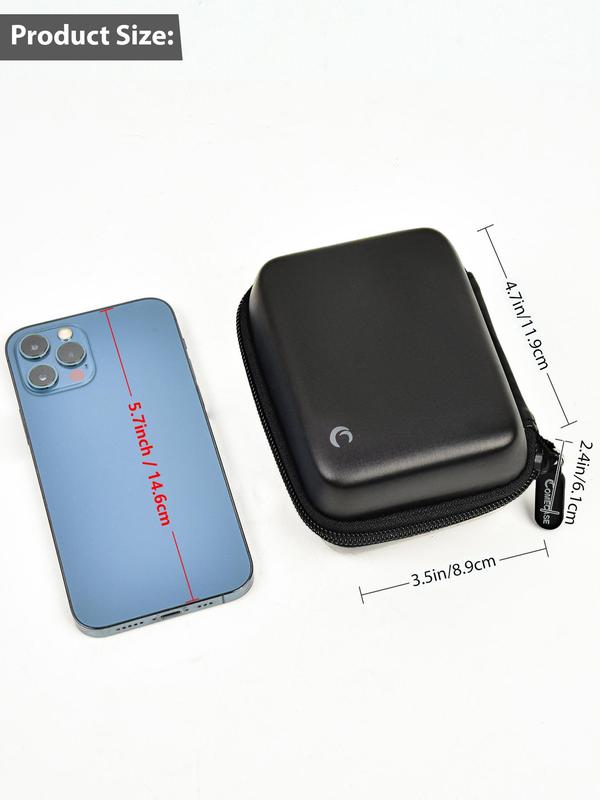 Carrying & Protective Case for Digital Camera, Minimalist Plain Color Camera Case for Travel, Portable Travel Organizer