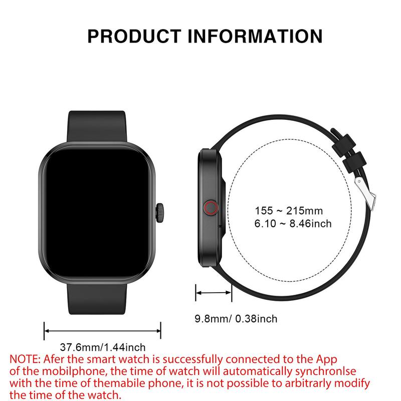 Smart Watch with Wireless Calling Dial, Multiple Sport Mode, Calling Reminder and Rejection, Sms Reminder, Custom Wallpaper, Touch Screen Watch, Smart & Wearable Devices for iPhone Andriod, Fall Gift