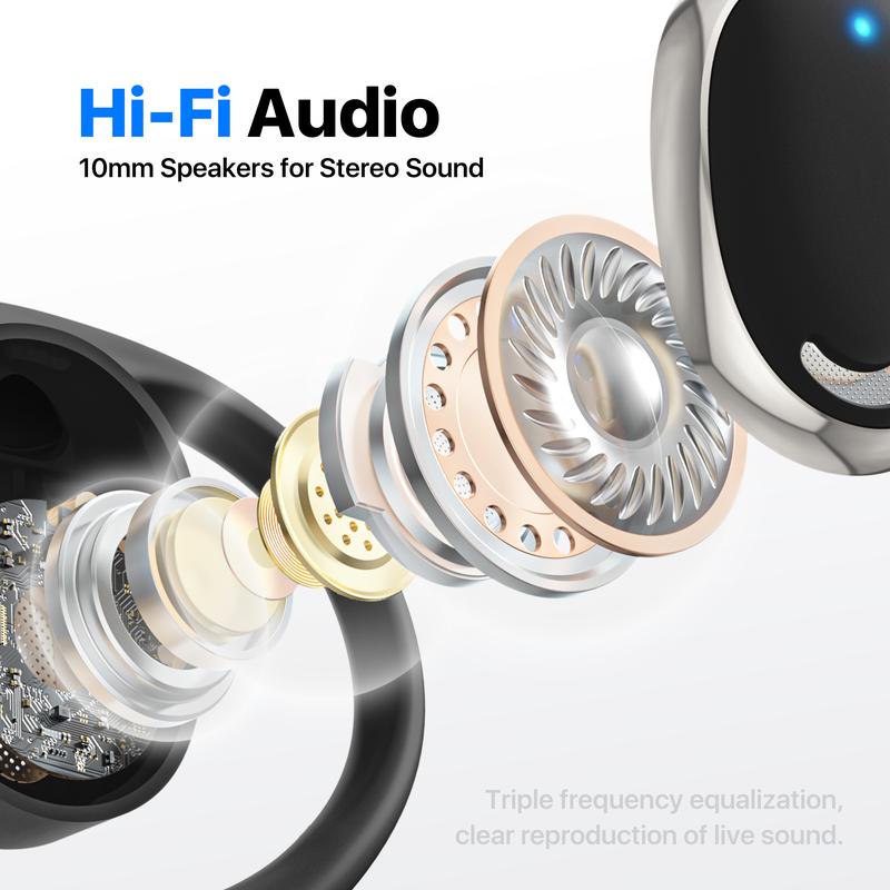 AI Language Translator Earbuds: Real Time 144 Languages & Accents, HD Sound Quality Long Battery Life, Ideal for Travel & Business It is suitable for business meetings, traveling abroad, learning foreign languages, listening to songs and videos