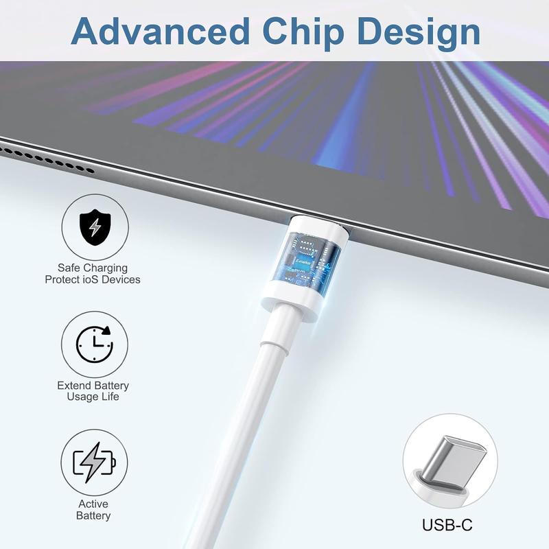 3PCS USB C to C Cable, iPhone 15 Charger Cord 6ft,60W Long Type C Fast Charging Cable for Apple iPhone 15 Pro Pro Max Plus, iPad Pro, Air5, MacBook Air, Samsung Galaxy,Android