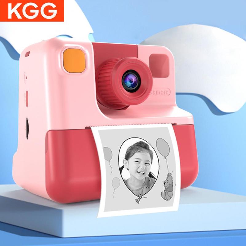 KGG Instant Print Camera, 2.0 Inch LCD Screen Digital Photo Camera with Thermal Printer, Video Camera with Accessories, Birthday Gift for Girls & Boys