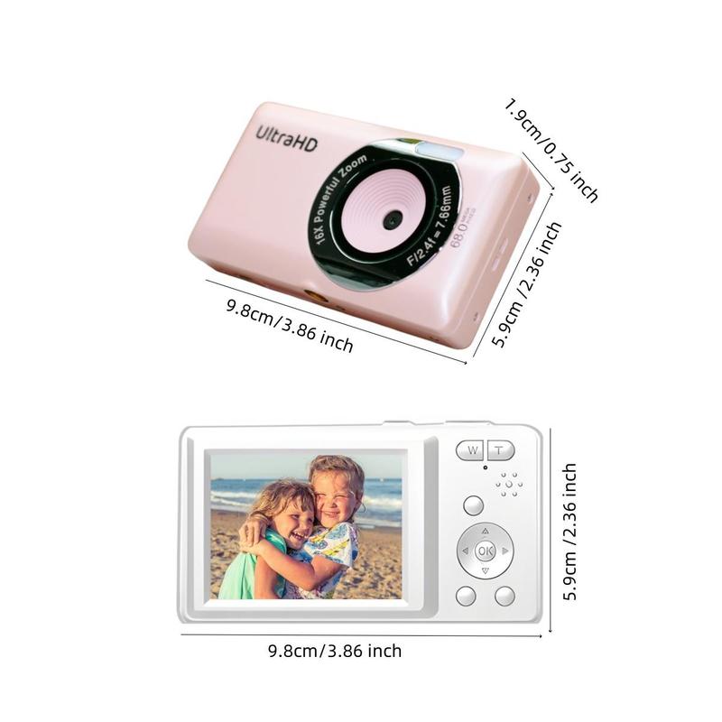 Portable Digital Camera, 1 Set 1080P High Definition Screen Camera with 32GB Memory Card, USB Rechargeable Vlogging Camera for Student, Adult, Beginners