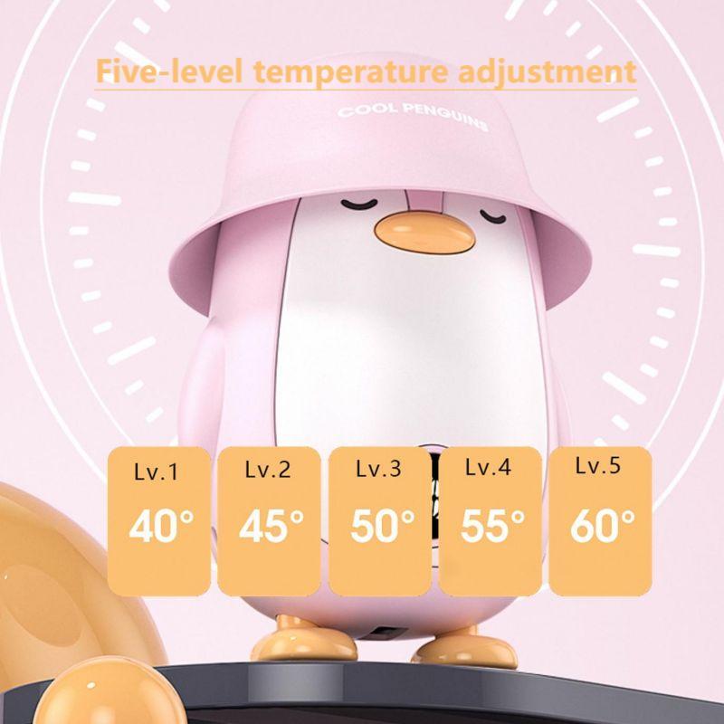 Cute Penguin Design Power Bank, 5000mAh Portable Mobile Power Bank, 2 in 1 Hand Warmer & Power Bank, Mobile Phone Accessories for Home Office Outdoor