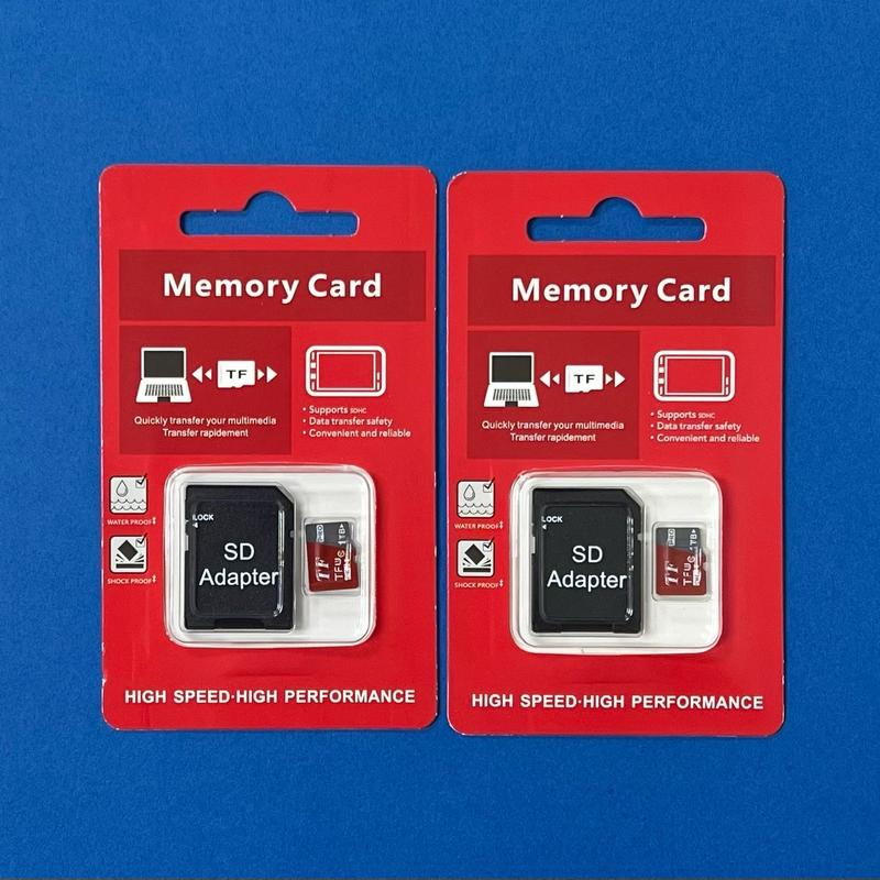 2 Unit x 1 TB Micro TF SD Universal Memory Card with Adapter, Large Storage Space Memory Card, Mini TF Micro SD Card with 1024 GB Storage, Universal Compatible with Smart Phone, Tablet, Camera, GPS, Drone, MP3 Player, MP4 Player, and Other Electronics