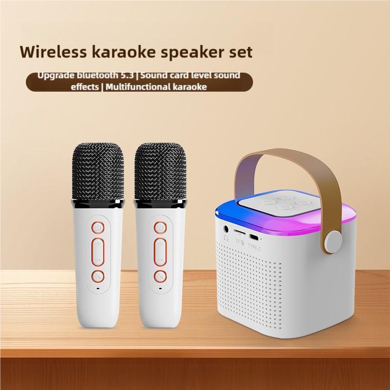 Mini Karaoke Machine with Wireless Microphones Mini Partybox