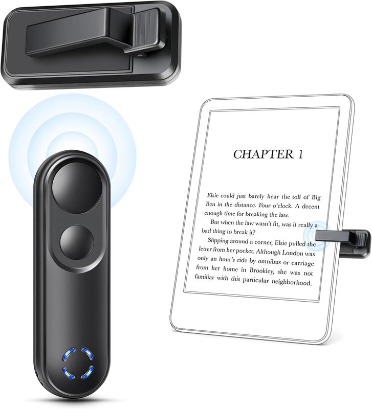 RF Remote Control Page Turner for Kindle Paperwhite Oasis Scribe Kobo, Clicker Page Turner Kindle Accessories, Good for Tablets SmartPhone Kindle