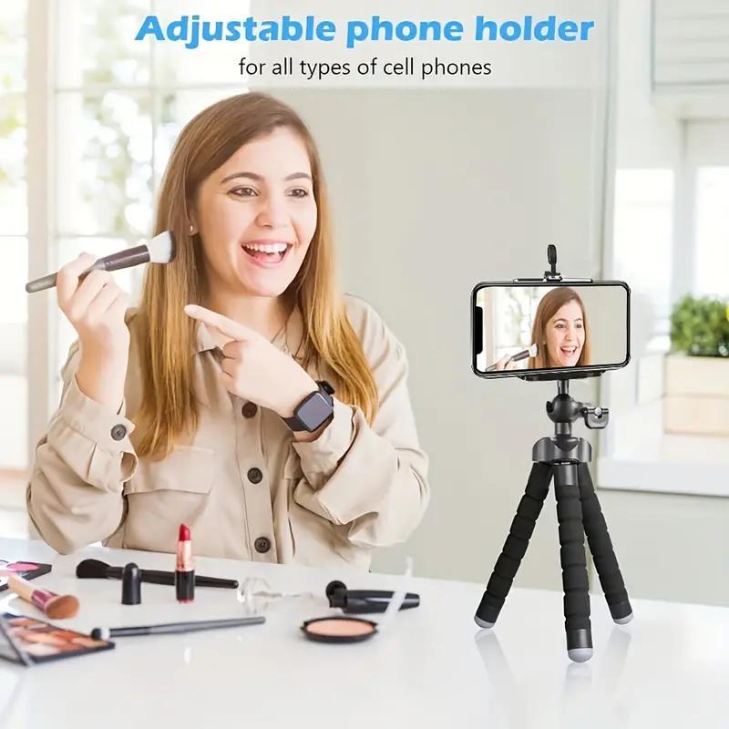 Octopus Design Phone Holder, Multipurpose Flexible & Durable Phone Tripod, Universal Desktop Phone Stand for iPhone & Camera