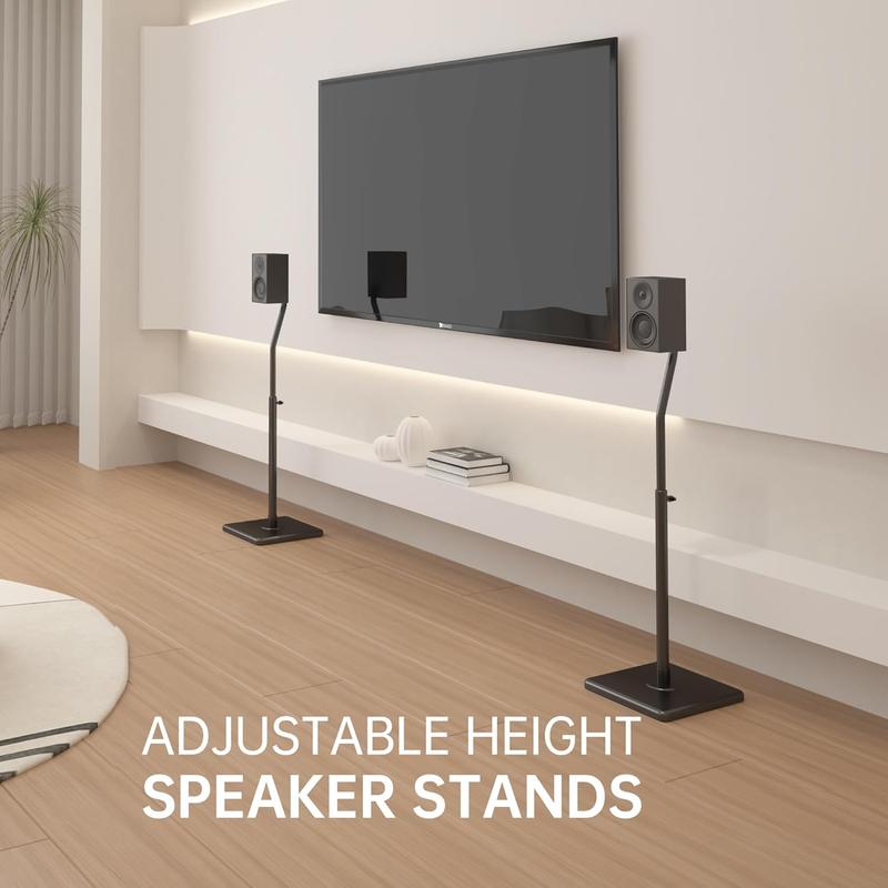 Universal Speaker Stands, Height Adjustable Extend 30.0