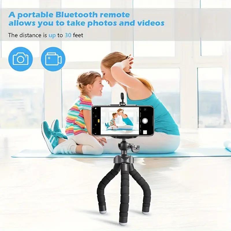 Octopus Design Phone Holder, Multipurpose Flexible & Durable Phone Tripod, Universal Desktop Phone Stand for iPhone & Camera