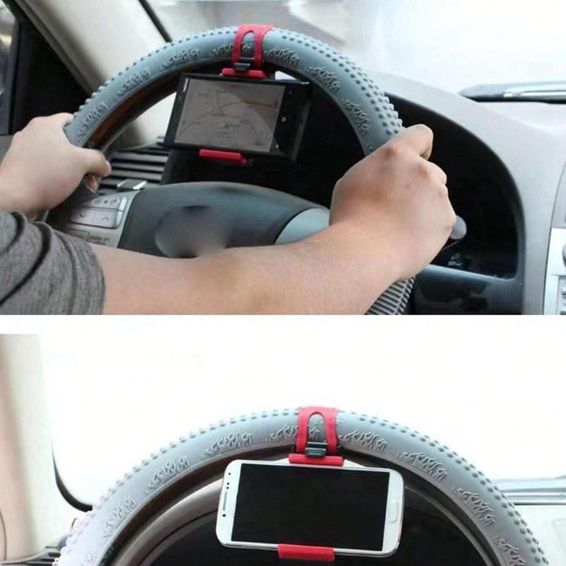 Car Steering Wheel Phone Holder, Stable & Non-shaking Car Steering Wheel Phone Holder, Car Phone Mounts & Holders