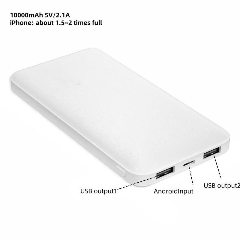 10000mAh Portable Power Bank, 1 Count 5V 2.1A USB Mobile Charger, Portable Charging Bank for Home Office Outdoor Travel