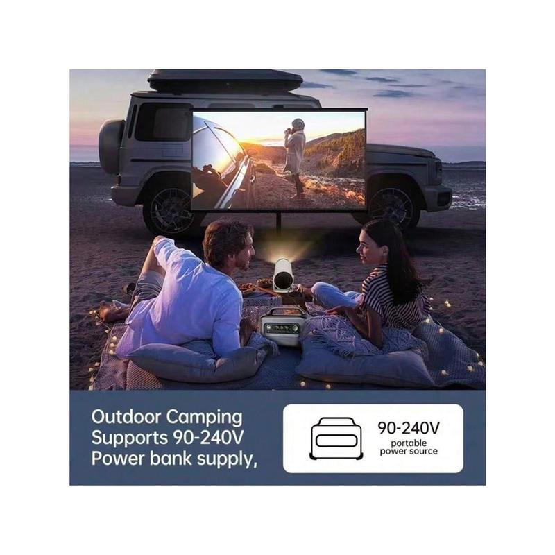 Mini Projector,Magcubic HY300 Auto Keystone Correction Portable Projector,4K  200 ANSI Smart Projector With 2.4 5G WiFi,BT 5.0,130 Inch Screen,180 Degree Flip,Circular Design,Perfect For Home Video Outdoor Holiday Gift (1 Unit) Audio Colorful