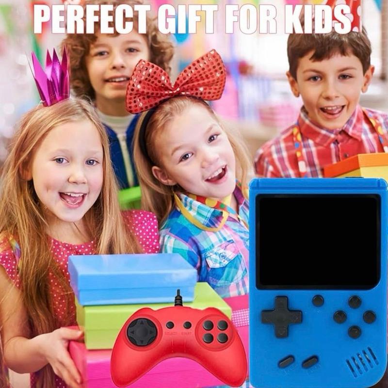 MOBECK Retro Gaming Console, Handheld Game Console with 500 Classical Games Portable Hand Held Video Game Pocket Console for Kids & Adult Two Players Support for TV Cable Connection Compact Rechargeable Electronic Screen Protection