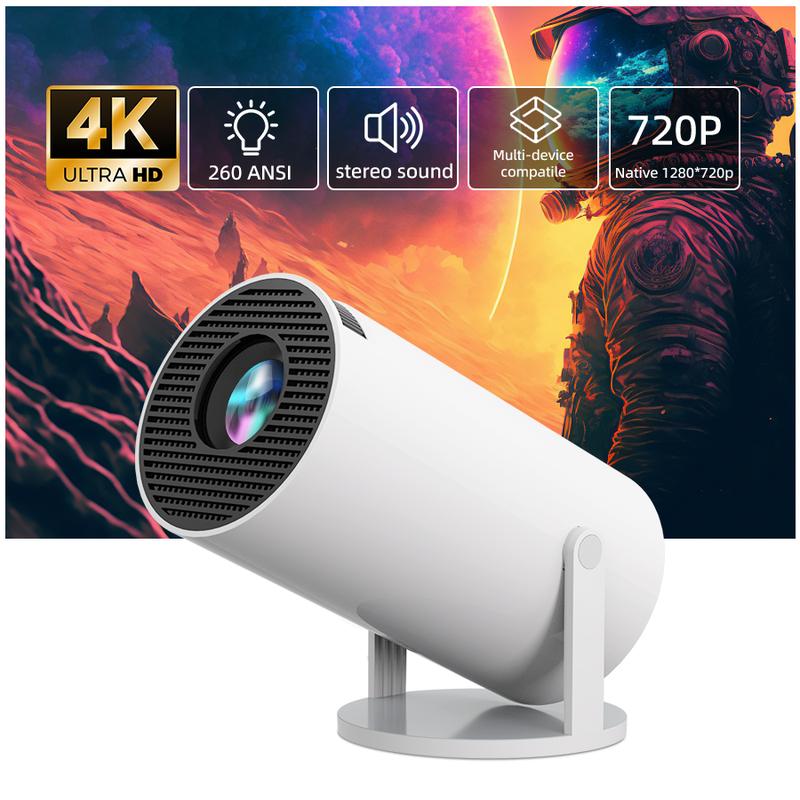 HY300 Mobile Phone projection Portable Projector Suitable For Outdoor Office  Home Theater Projectors With 30000 Hours Long Life