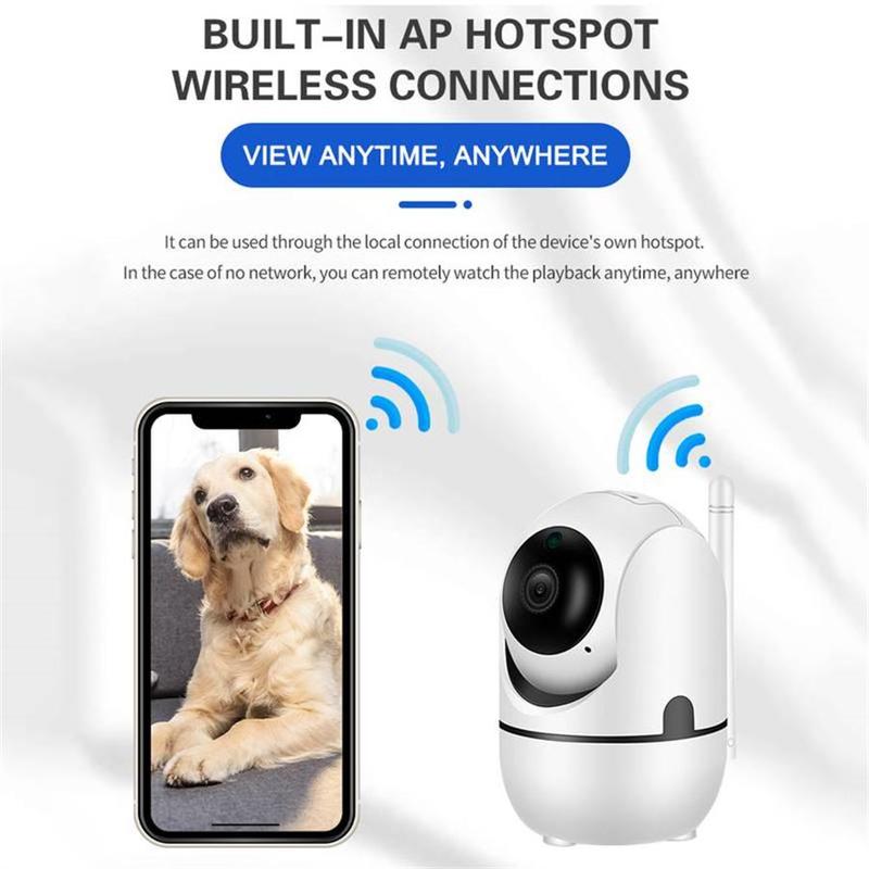 High-definition WiFi Monitoring Camera, USB Powered 355 Degree Intercom 1080P Home Security Camera, Remote High-definition Night-Vision Camera