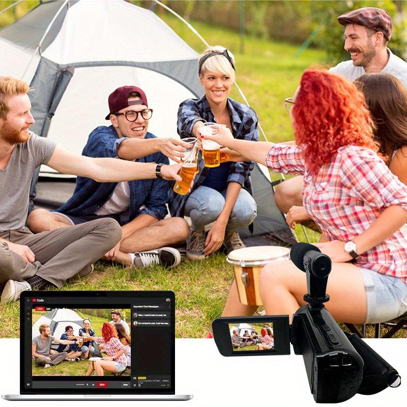 Newest model Portable camera with 32G memory card, 16 megapixel HD microphone, 16x digital zoom, rechargeable camera, recording life by flipping the screen 270 degrees. Suitable for outdoor camping, travel, family daily life photography and video.