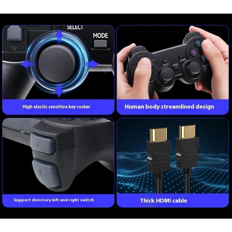 M8 Video Retro Game Console 2.4G Dual Wireless Controller Game Stick 64G 20000 Classical Game for Play Family Games Gifts