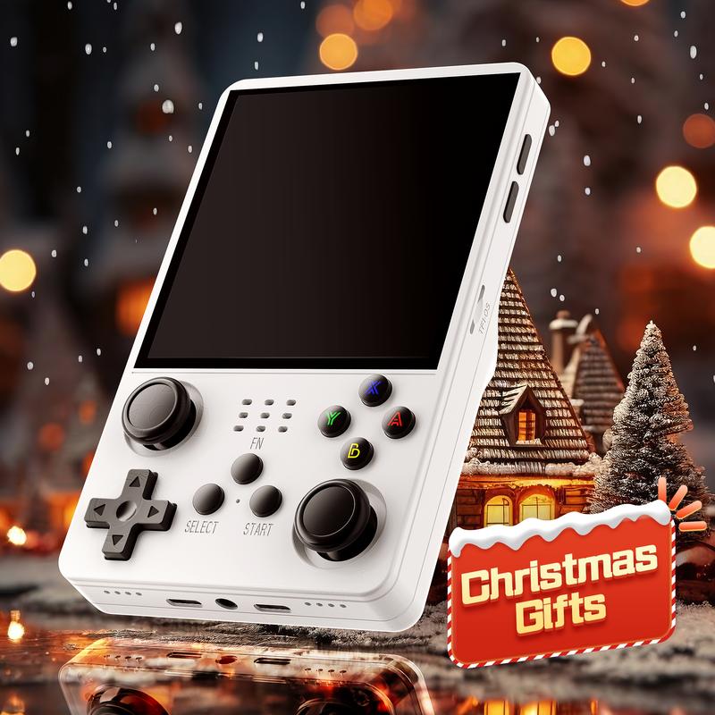 R36S Retro Handheld Game Console with 128G Built-in 20000+ Classic Games, Open Source Linux System 3.5 Inch IPS Screen Portable Pocket Video Player Christmas Gifts for kids