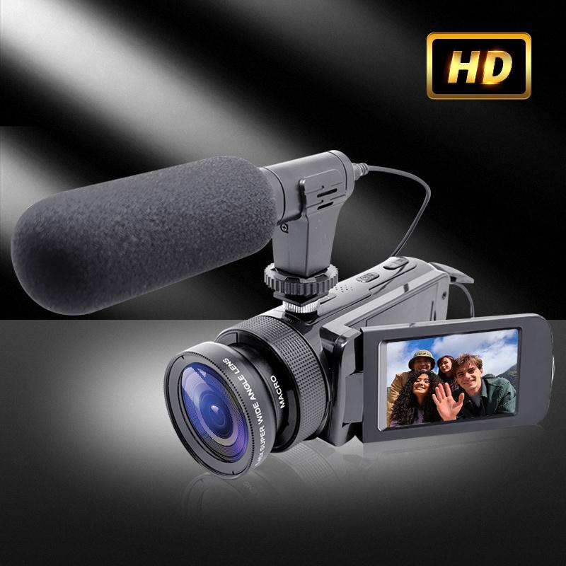 Portable Camera with 32G Memory Card, 16 Megapixel HD Microphone, 16x Digital Zoom, Rechargeable Camera, Recording Life By Flipping The Screen 270 Degrees. Suitable for Outdoor Camping, Travel, Family Daily Life Photography and Video.