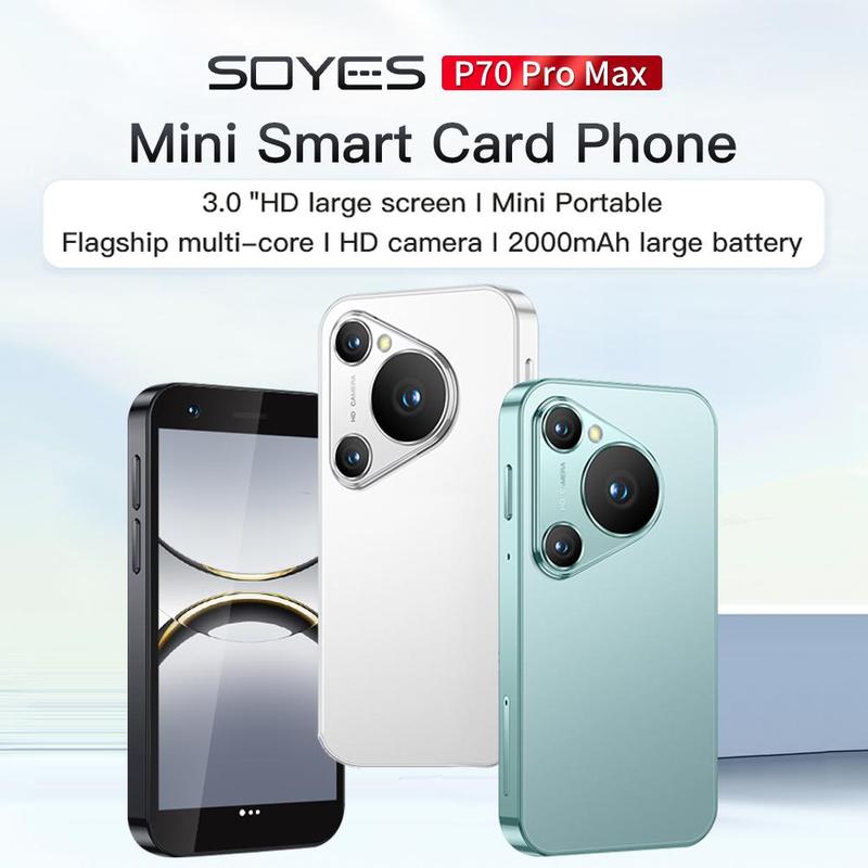 SOYES 3.0 Inch Mini Smartphone, 1 Count 2GB+16GB Quad Core Android 8.1 Portable Cute Handheld Phone, GPS, Dual SIM, WiFi, Bluetooth-compatible Phone