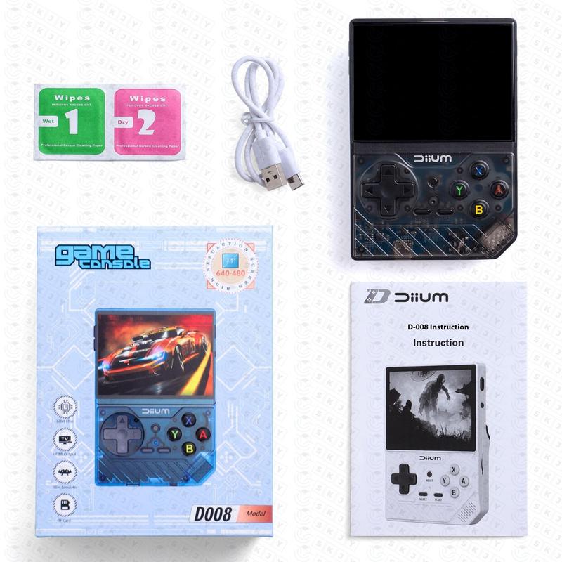 3.5 Inch Handheld Game Console, 1 Count Retro HD Large Screen Wireless Connection Game Console, Rechargeable Long Standby Game Console for Home