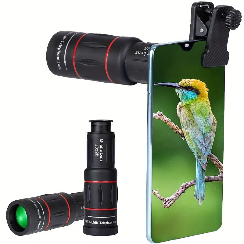 18X25 Long Focus Mobile Phone Lens, High Magnification Zoom, Ideal for Camping and Outdoor Photography