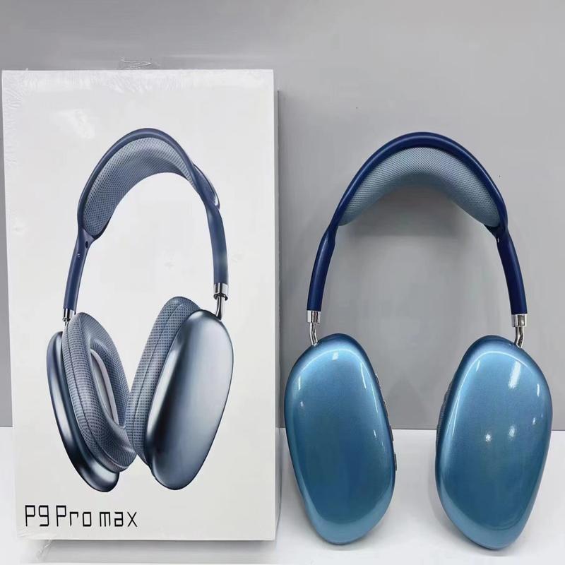 P9Pro Max active noise cancelling earphones Wireless Bluetooth earbuds Overear foldable Sports earphones Long standby foldable sports upper ear built-in microphone Audio earphones electronic folding