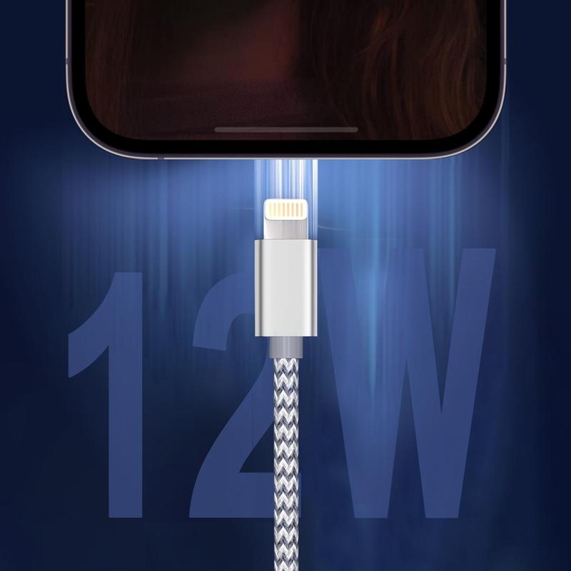 10-20W 6FT [Apple MFi Certified] Type-C for Lightning Cable, 2 Counts Flexible Wear-resistant Cable, Durable Nylon Braided USB-C Cable Compatible with Smartphone Apple iPhone 14 13 12 11 Pro Max XR XS X 8 7 6 Plus SE