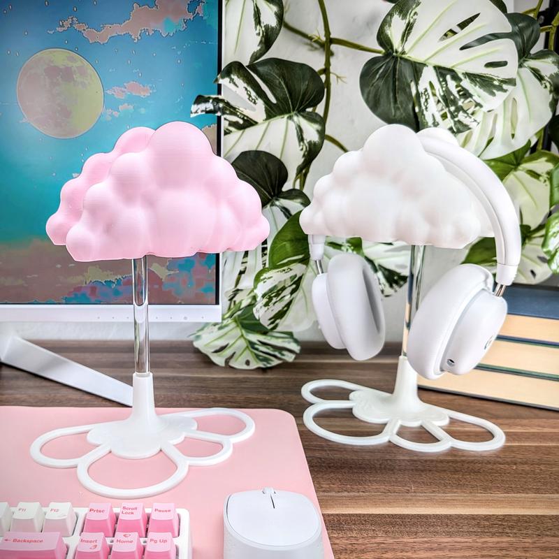 BeamTeam3D Cloud Headphone Stand - Office Desk Organizer