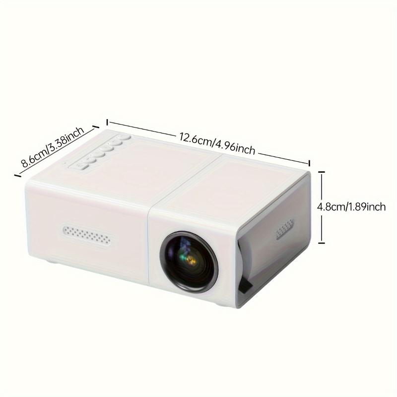 Mini Projector - High-Definition, Portable, Compatible with HDTV, USB, SD, and Holder, Perfect for Home Cinemas, Outdoor Camping, and Holiday Gifts