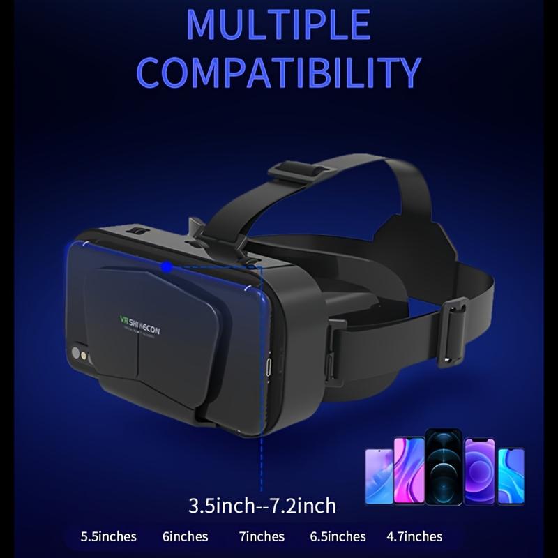 1pc 3D VR Headset Smart Virtual Reality Glasses VR Helmet For IPhone Android Smartphones Phone Lenses With Controllers Binoculars