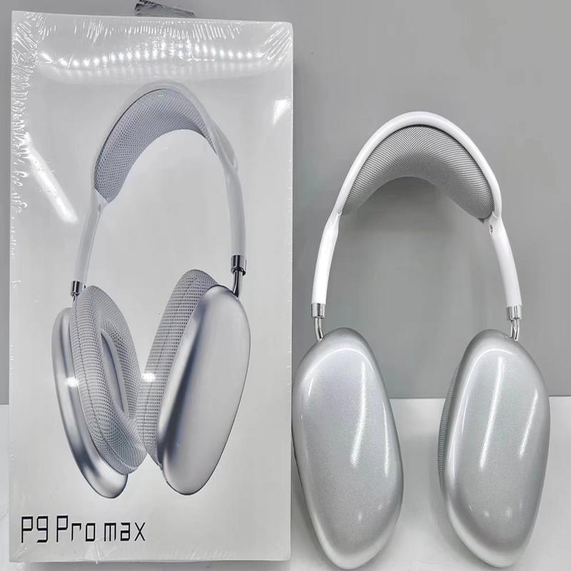 P9Pro Max active noise cancelling earphones Wireless Bluetooth earbuds Overear foldable Sports earphones Long standby foldable sports upper ear built-in microphone Audio earphones electronic folding