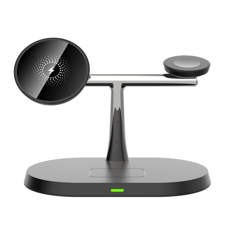 3 in 1 15W Magnetic Wireless Charger, Multifunctional Fast Charging Station, Wireless Charging Stand for iPhone 16 15 14 13 12 Apple Watch & AirPods Pro