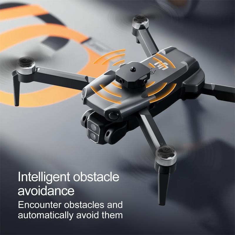 M9 Obstacle Avoid Drone: Kid & Parent Friendly, 4 Brushless Motors, Elec. Pan Tilt, HD Cam, One-Key Return, 2 Batteries, Great for Backyard & Park, Outdoor Toy & Holiday Gift