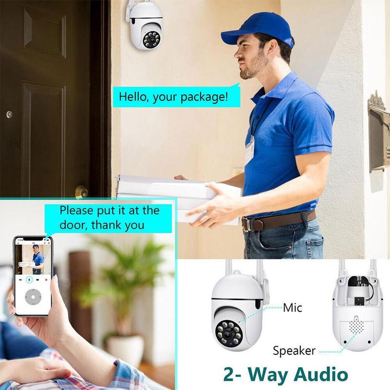 4PCS 1080P Wireless Security Cameras Outdoor,Battery Powered Home Security Camera Spotlight,WiFi,Waterproof,AI Motion Detection Card Automatic Cable Charging Cord Electronic Micro Monitor Picture Phone Plug Ptz Remote Sd Speaker Surveillance Chargeable